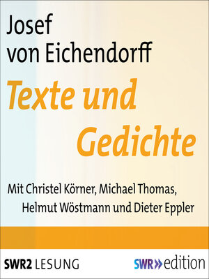 cover image of Joseph von Eichendorff--Texte und Gedichte
